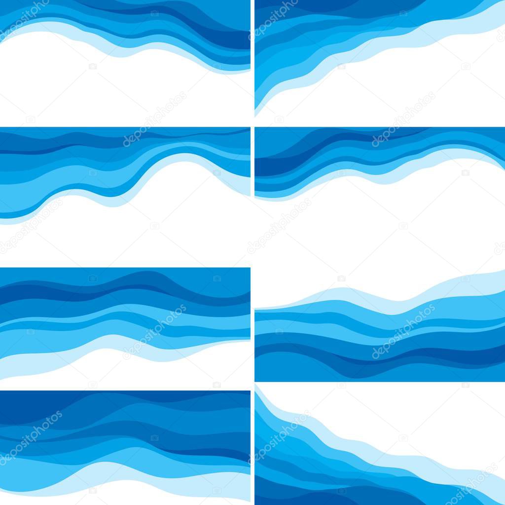 Abstract Water wave design background