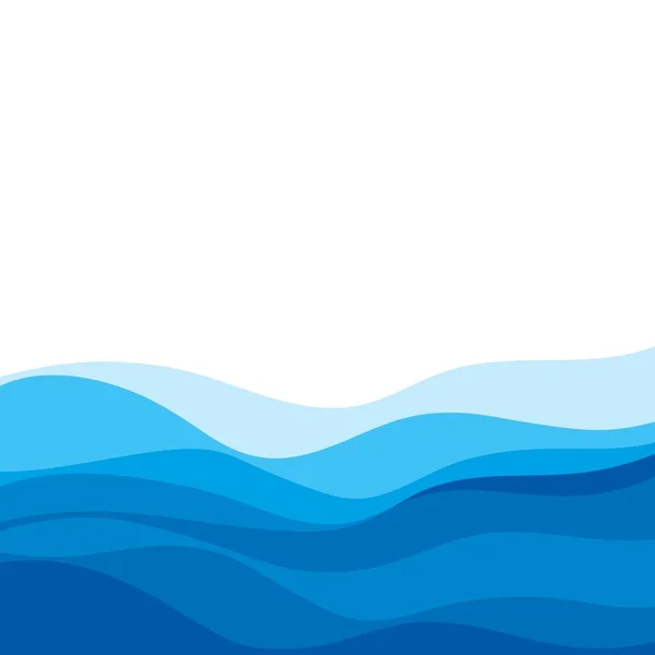 Resumen Fondo de diseño de olas de agua — Vector de stock