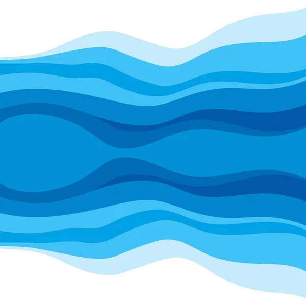 Предыстория проектирования водных волн — стоковый вектор