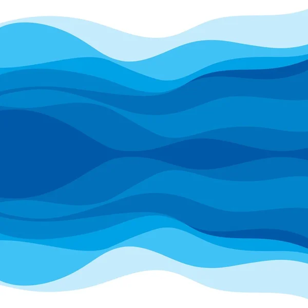 Resumen Fondo de diseño de olas de agua — Vector de stock