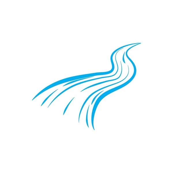 川のアイコンベクトルイラストデザインロゴ — ストックベクタ
