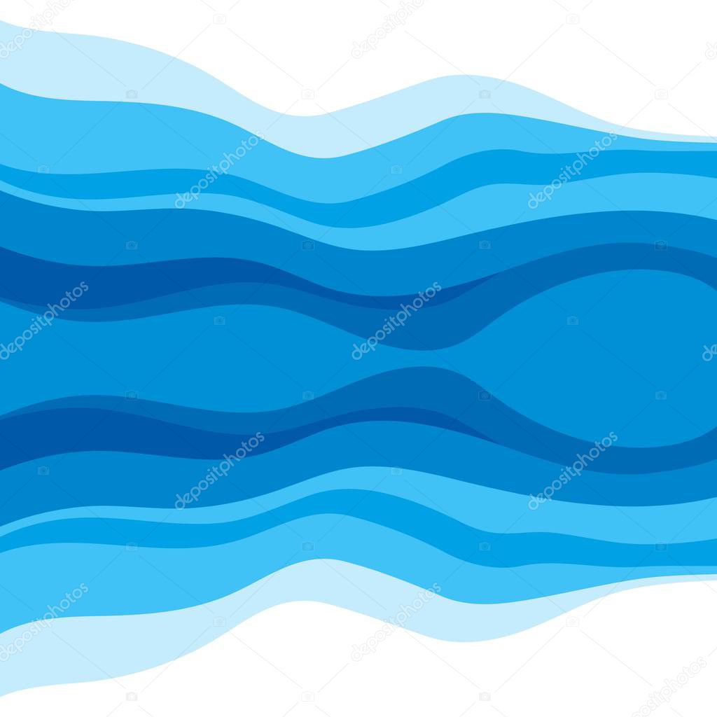 Abstract Water wave design background