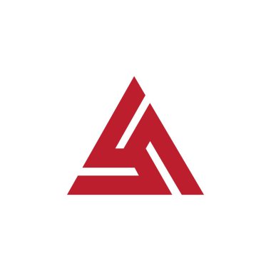 üçgen simge vektör tasarımı