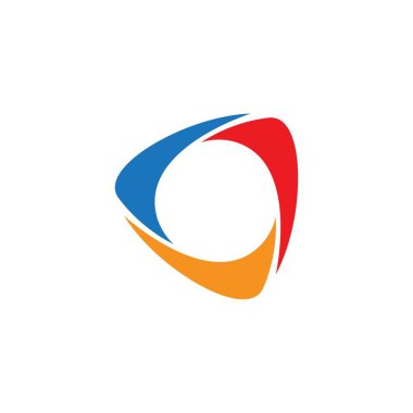 üçgen simge vektör tasarımı