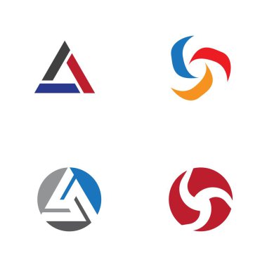 üçgen simge vektör tasarımı