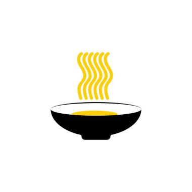 Noodler simgesi Vektör İllüstrasyon Tasarım Logosu 