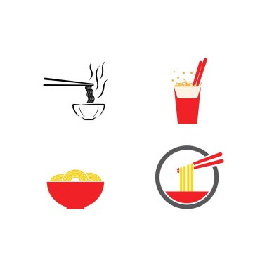 Noodler simgesi Vektör İllüstrasyon Tasarım Logosu 