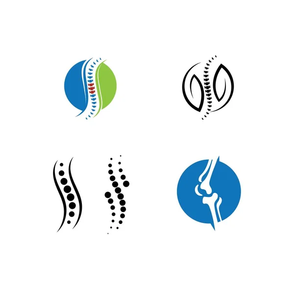 Kemik bakımı ikonu Vektör İllüstrasyon Tasarımı Logosu — Stok Vektör