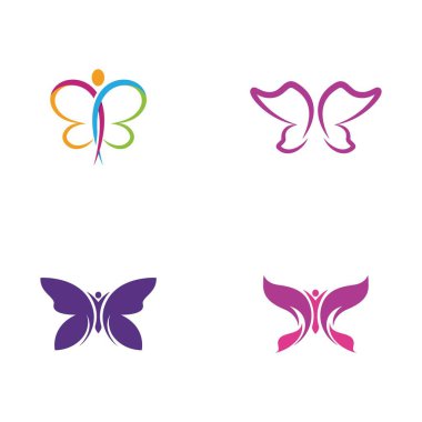 Güzellik kelebek simgesi tasarım