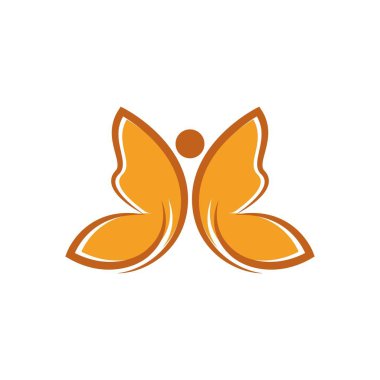 Güzellik kelebek simgesi tasarım