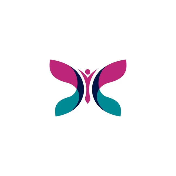 美蝶のアイコン デザイン — ストックベクタ