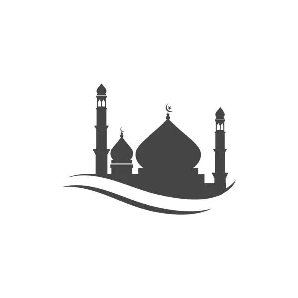 Mosque Moslem icono vector Ilustración — Vector de stock