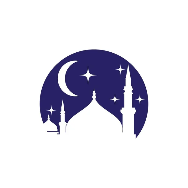 Mosque Moslem icono vector Ilustración — Vector de stock