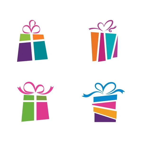 Icono de caja regalo Vector — Vector de stock