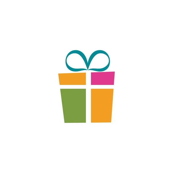 Boîte cadeau icône vectoriel — Image vectorielle
