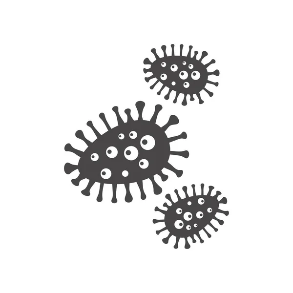 Icono de ilustración de vector de virus — Vector de stock