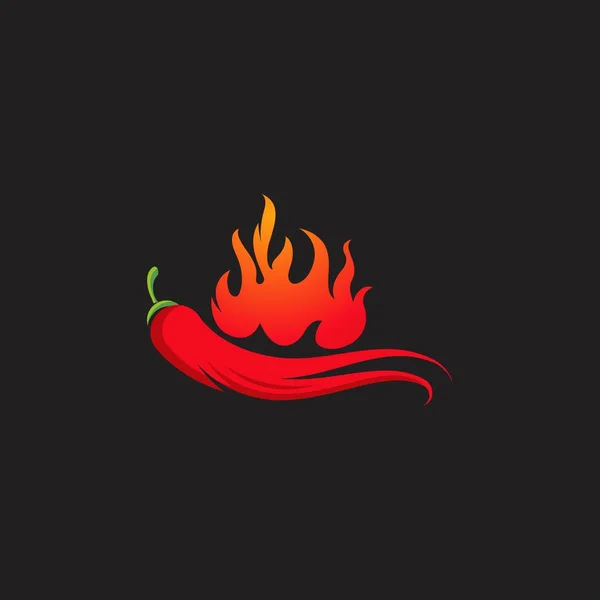 Vecteur d'icônes chili naturel chaud rouge Illustration — Image vectorielle