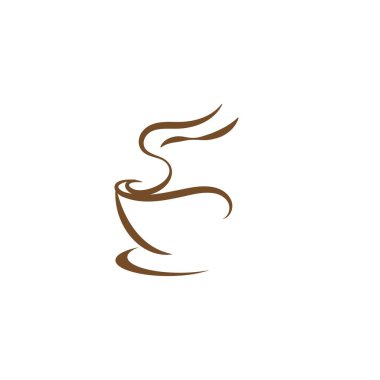 Kahve fincanı logo şablonu