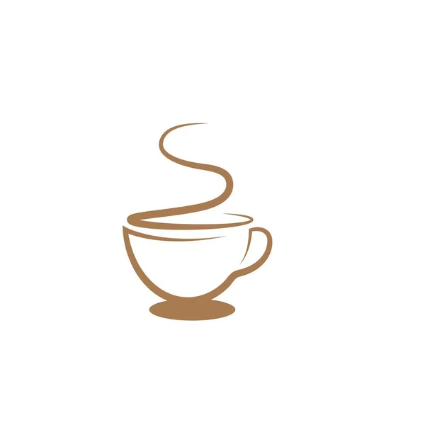 Vorlage Kaffeetasse Logo — Stockvektor