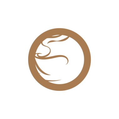 Kahve fincanı logo şablonu