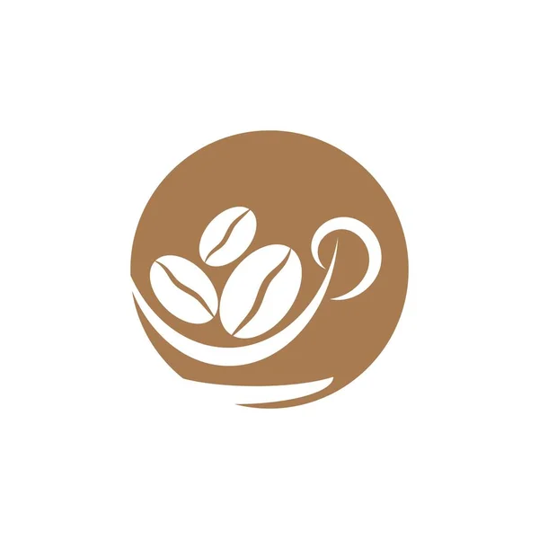 Plantilla logo taza de café — Vector de stock