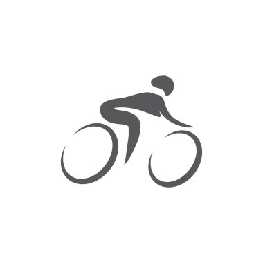 Bisiklet simgesi Vektör İllüstrasyon Tasarımı Logosu 