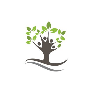 Soy Ağacı Logosu şablon vektörü