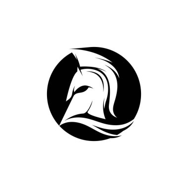 Spartan helmet vector icon