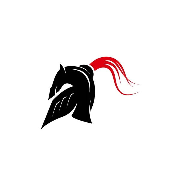 Spartan helmet vector icon — ストックベクタ