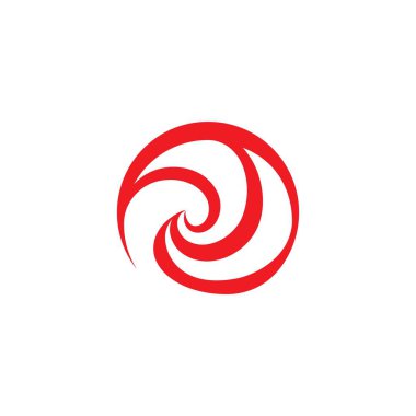 Spiral simge Vektör İllüstrasyon Tasarımı Logosu 