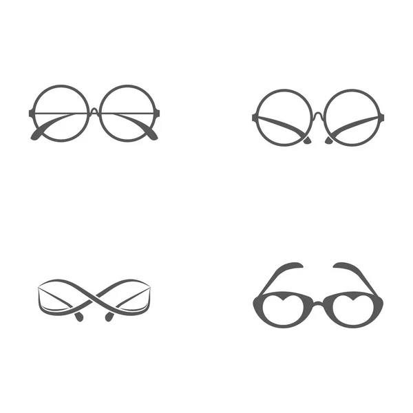 メガネアイコンベクトルイラストデザインロゴ — ストックベクタ
