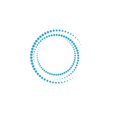 halftone daire noktalar vektör