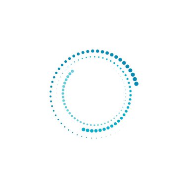 halftone daire noktalar vektör