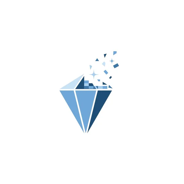 Logo Diamond Plantilla Vector Icono Ilustración Diseño — Vector de stock