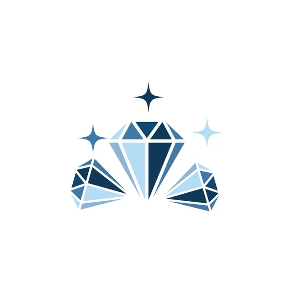 Logo Diamond Plantilla Vector Icono Ilustración Diseño — Vector de stock