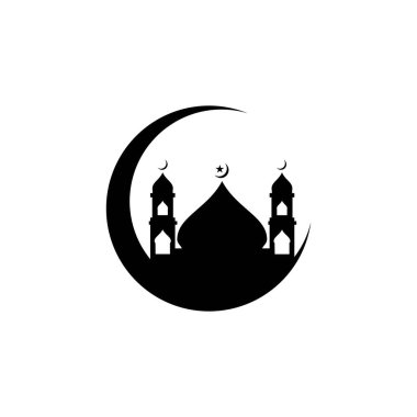 Cami Müslümanı simge vektör tasarım şablonu