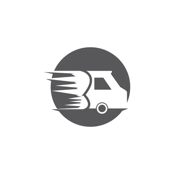 Icône Livraison Illustration Vectorielle Modèle Logo — Image vectorielle