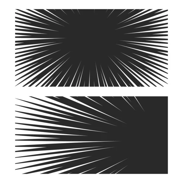 Ikona Komiksu Speed Line Vector Illustration Design Šablona Loga — Stockový vektor