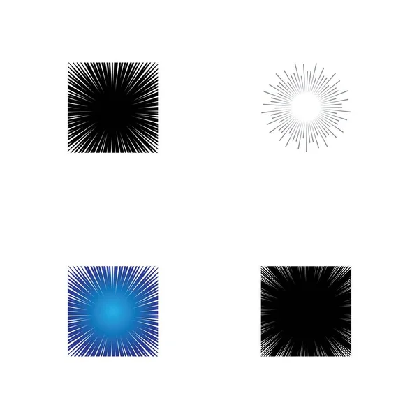 Set Geschwindigkeit Linie Comik Symbol Vektor Illustration Design Logo Vorlage — Stockvektor
