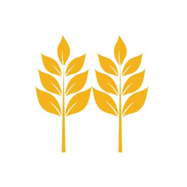 Buğday Simgesi Vektör İllüstrasyon Tasarımı Logo şablonu