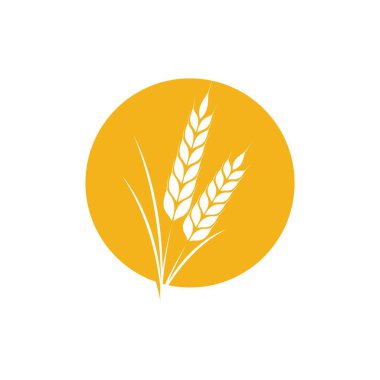 Buğday Simgesi Vektör İllüstrasyon Tasarımı Logo şablonu