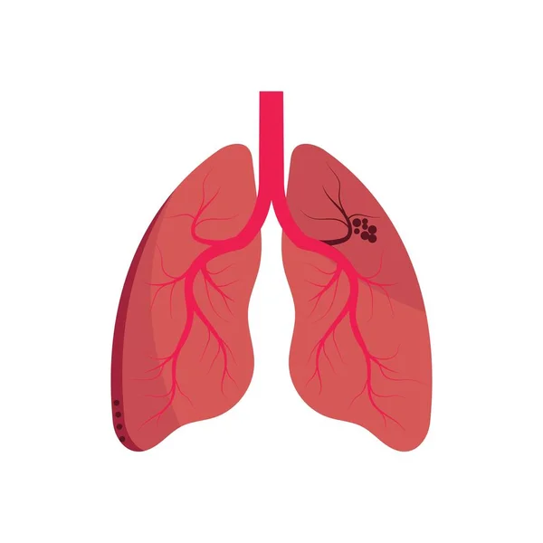 Lung Vector Illustration Design Logo Template — 스톡 벡터