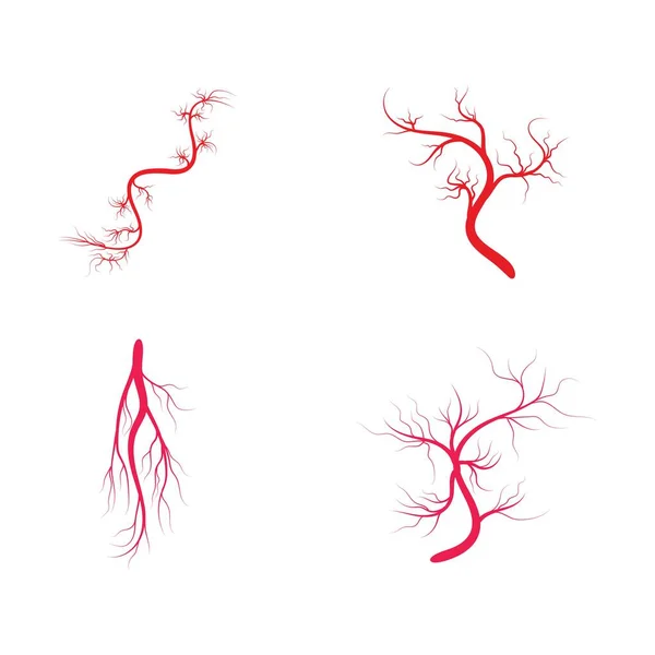 Настроить Шаблон Логотипа Векторной Иллюстрации Иконки Вены — стоковый вектор