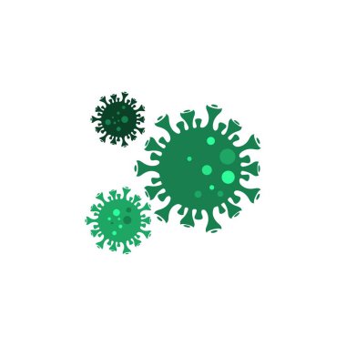 Corona Virüs vektör illüstrasyon şablon tasarımı