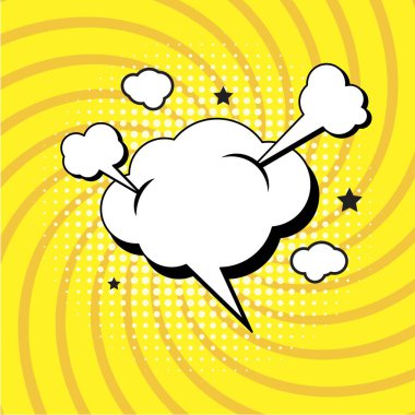 Çizgi Roman Tasarım Element Vektörü İllüstrasyonu