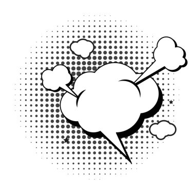 Çizgi Roman Tasarım Element Vektörü İllüstrasyonu