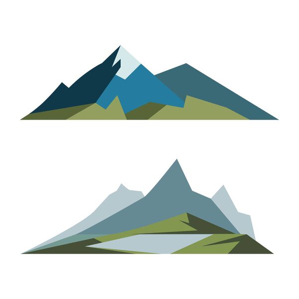 Mountain icon Template Vector illustration design