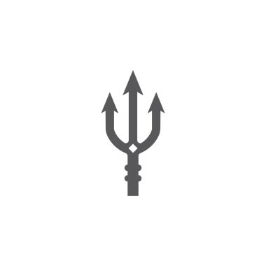 Trident Logo Şablonu vektör çizimi tasarımı