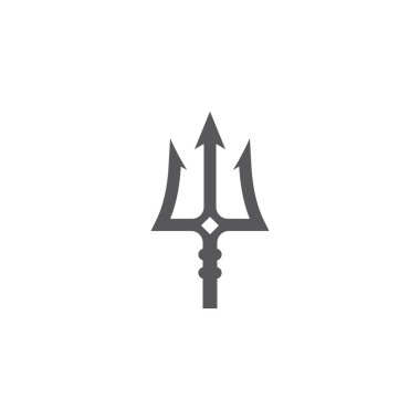 Trident Logo Şablonu vektör çizimi tasarımı