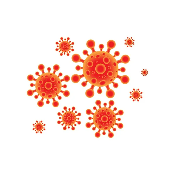 Modèle Modèle Icône Illustration Vectorielle Couronne Virus — Image vectorielle